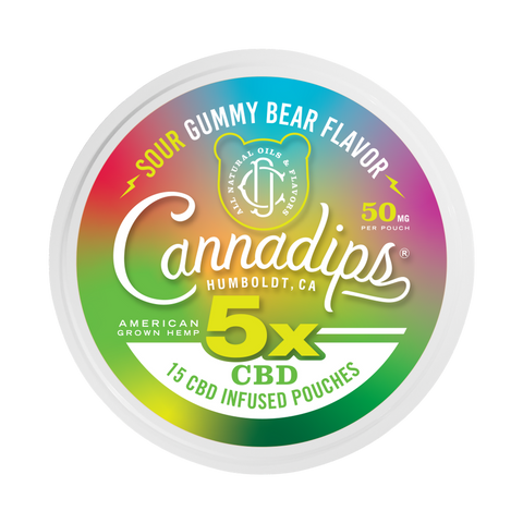 CANNADIPS: 5X CBD POUCHES - 15ct