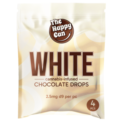 THE HAPPY CAN: D9 THC CHOCOLATE DROPS - 4ct