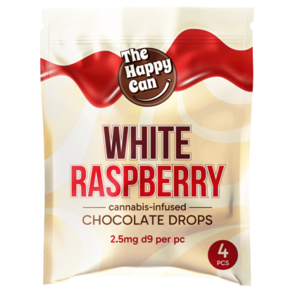 THE HAPPY CAN: D9 THC CHOCOLATE DROPS - 4ct