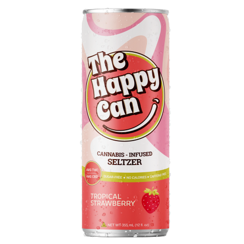 THE HAPPY CAN: D9 + CBD SELTZERS - 12oz