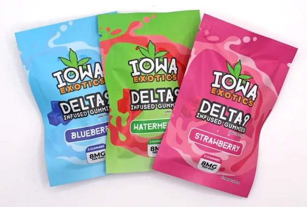 IOWA EXOTICS: DELTA-9 THC GUMMIES - 2ct