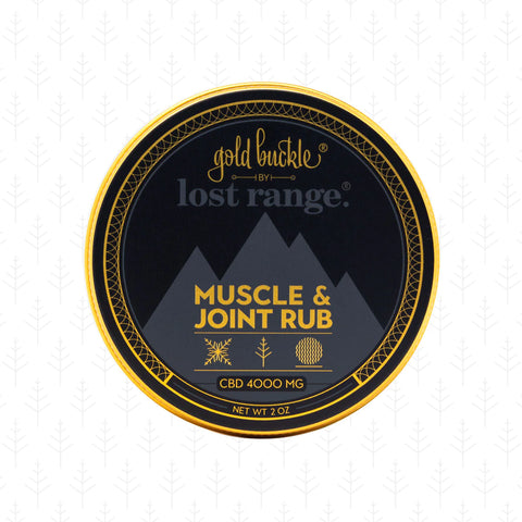 LOST RANGE: GOLD BUCKLE CBD ISOLATE MUSCLE AND JOINT RUB