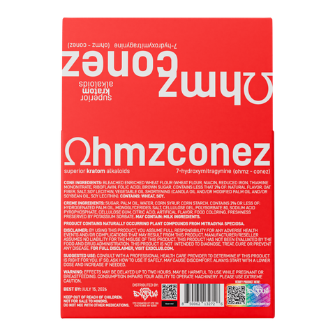 EXODUS: OHMZ CONEZ KRATOM CONES - 2ct