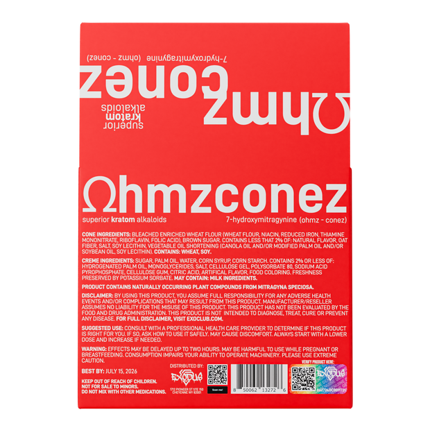 EXODUS: OHMZ CONEZ KRATOM CONES - 2ct