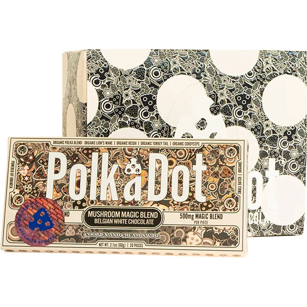 POLKA-DOT: AMANITA MUSHROOM CHOCOLATE BARS