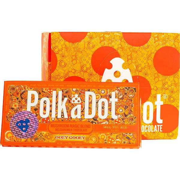 POLKA-DOT: AMANITA MUSHROOM CHOCOLATE BARS