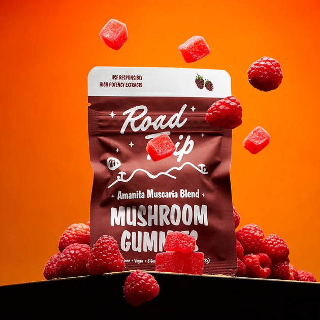 Road trip amanita mushroom gummies 10ct despensary